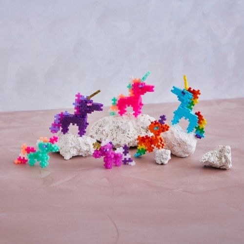 Plus-Plus rainbow unicorns 100 stuks tube-2