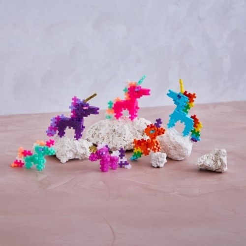 Plus-Plus pearl unicorns 100 stuks tube-3