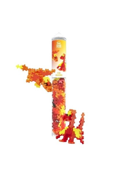 Plus-Plus fire dragons 100 stuks tube