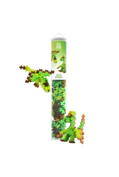 Plus-Plus earth dragons 100 stuks tube
