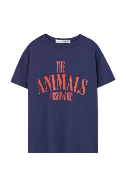 The Animals Observatory pupfish kid t-shirt deep blue