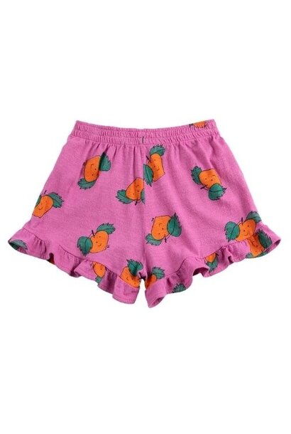 Bobo Choses tangerine all over ruffled shorts - korte broek