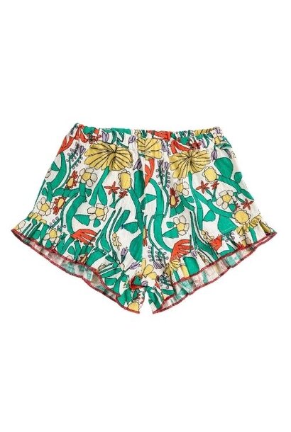 Bobo Choses color herbalist all over ruffled shorts - korte broek