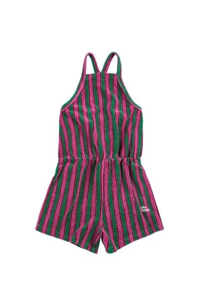 Bobo Choses striped terry cloth playsuit