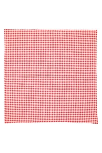 Piupiuchick bandana red & ecru checkered - hoofdband