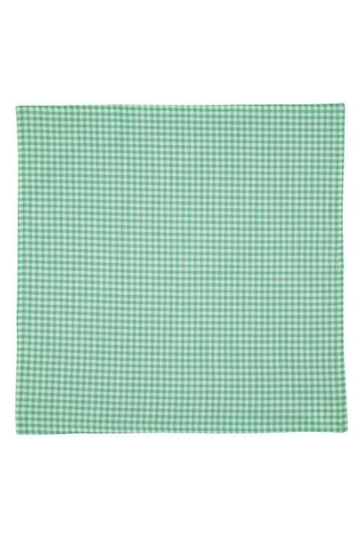 Piupiuchick bandana green & ecru checkered - hoofdband