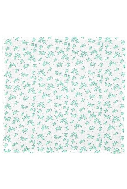 Piupiuchick bandana ecru w/ green flowers allover hoofdband