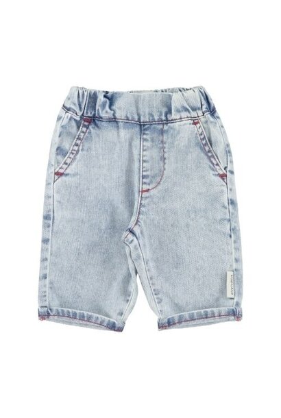 Piupiuchick baby trousers blue light denim - broek