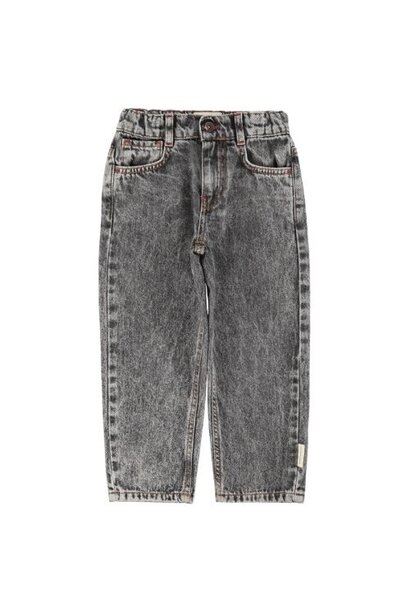 Piupiuchick unisex trousers washed black denim - broek