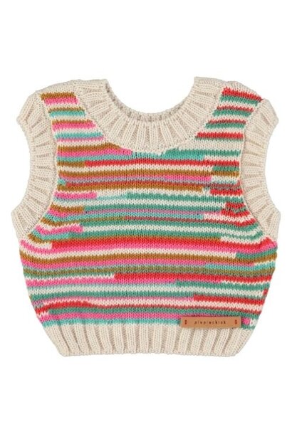 Piupiuchick knitted top multicolor