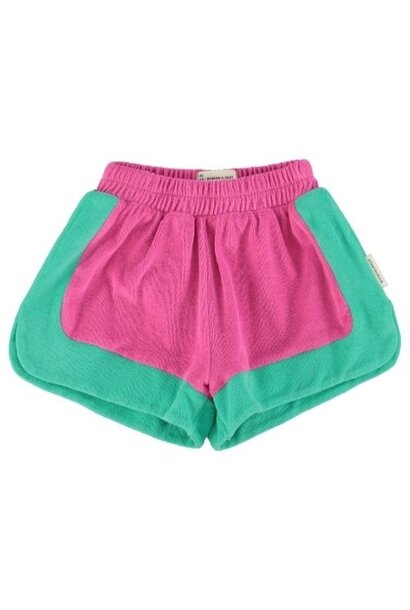 Piupiuchick shorts fuchsia & green - korte broek