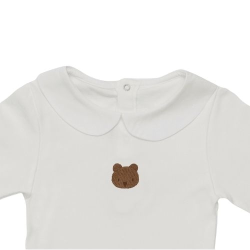 Donsje Amsterdam davo bodysuit bear off white - romper-4