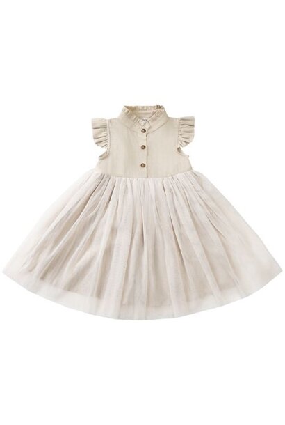 Donsje Amsterdam fleurance dress soft sand - jurk