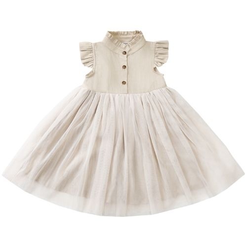 Donsje Amsterdam fleurance dress soft sand - jurk-1