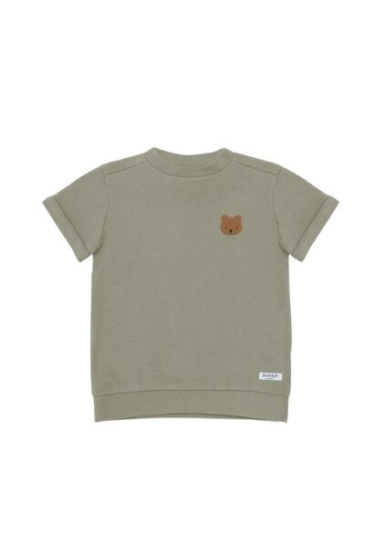 Donsje Amsterdam baby jarne t-shirt bear dusty green