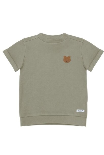 Donsje Amsterdam jarne t-shirt bear dusty green
