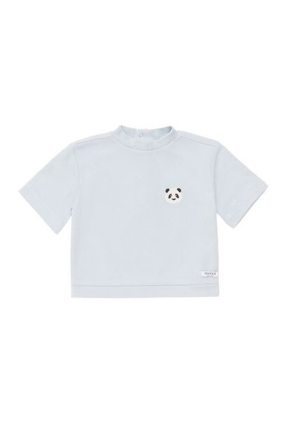 Donsje Amsterdam baby jarne t-shirt panda ice blue