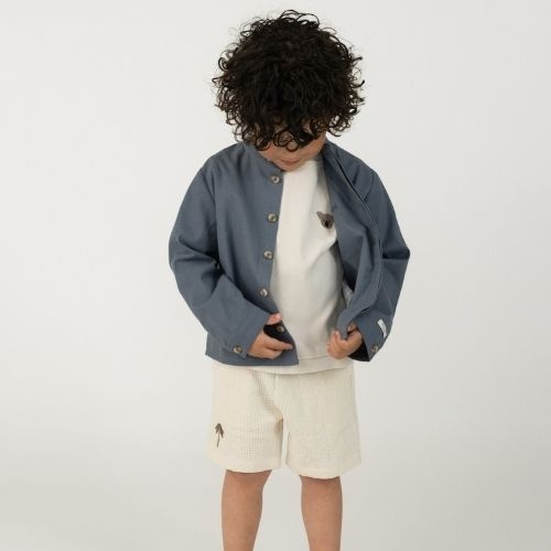 Donsje Amsterdam baby ithri shorts palm tree warm white-2