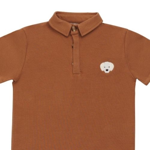 Donsje Amsterdam baby wouti shirt golden retriever rust-3