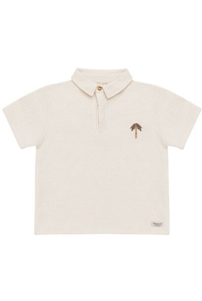 Donsje Amsterdam wouti shirt palm tree warm white