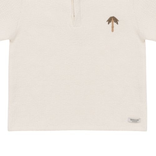 Donsje Amsterdam wouti shirt palm tree warm white-4