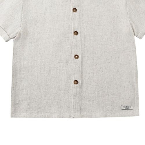 Donsje Amsterdam brammie shirt warm white melange-4