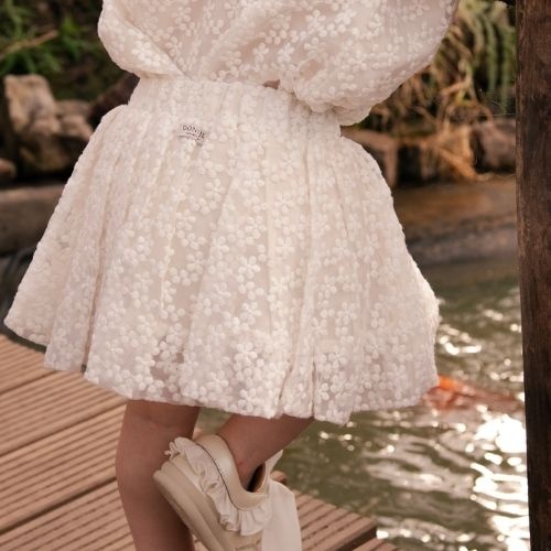Donsje Amsterdam ilea skirt warm white - rok-2