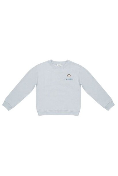 Donsje Amsterdam muckie sweater white tiger ice blue - trui