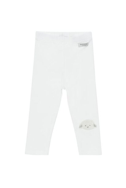 Donsje Amsterdam baby soenie leggings lammy off white