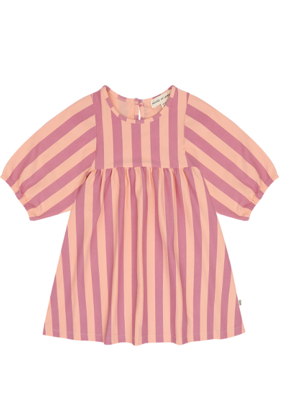 House of Jamie balloon high waist dress violet bellini stripes - jurk