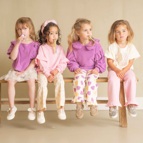 House of Jamie flared pants cherry party - broek-3