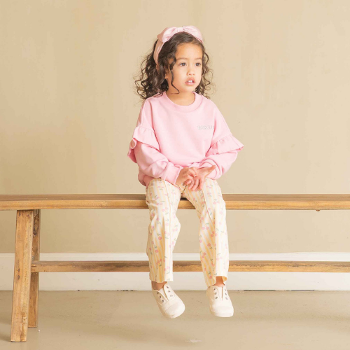 House of Jamie flared pants cherry party - broek-2