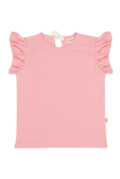 House of Jamie ruffled tee poppy peony - shirt