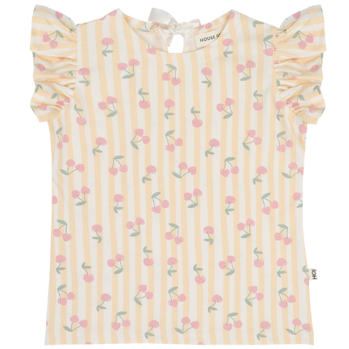 House of Jamie ruffled tee cherry party - shirt-1