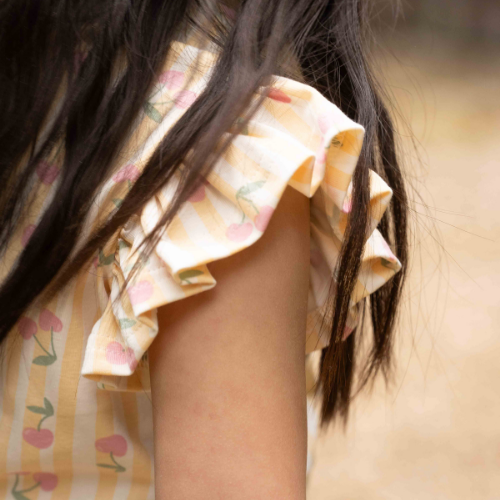 House of Jamie ruffled tee cherry party - shirt-3