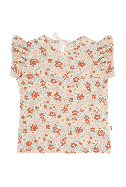 House of Jamie ruffled tee flowerbomb - tshirt