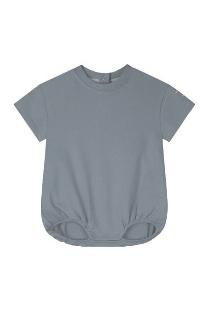 Gray Label baby tee suit gots stone grey | romper