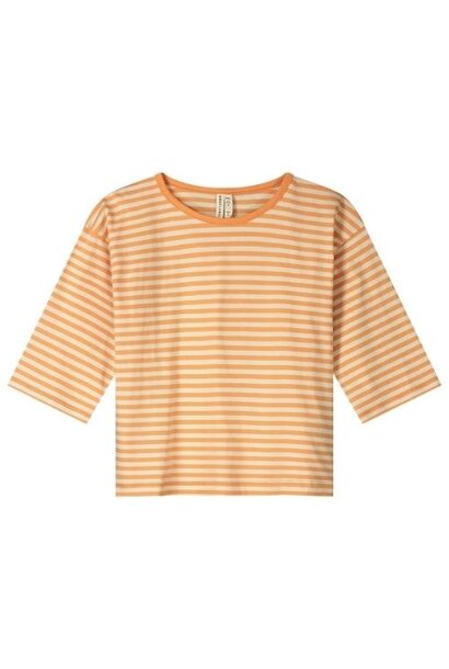 Gray Label dropped shoulder tee gots melon - cream | longsleeve