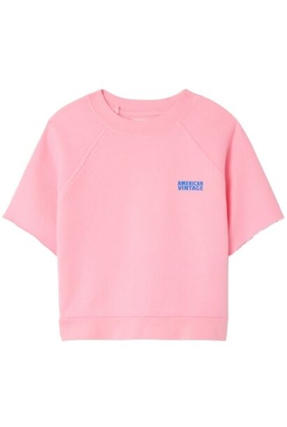 American Vintage izubird sweat mc col rond barbe a papa vintage trui