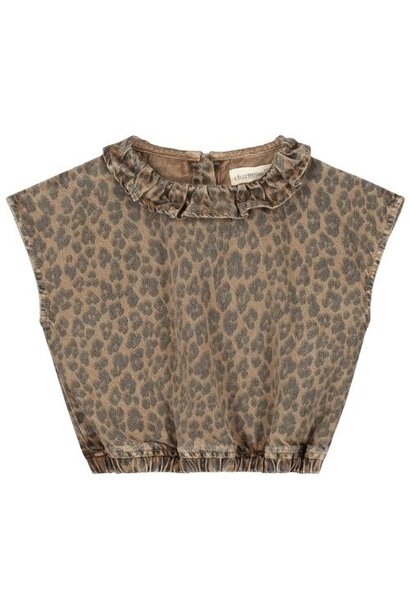 Charlie Petite paige top tiger print