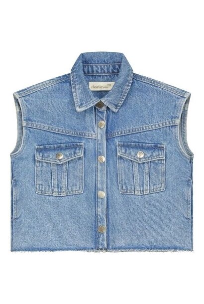 Charlie Petite page gilet pale blue - vest
