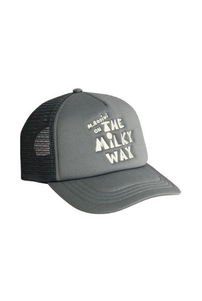 Mini Rodini the milky way emb trucker cap grey