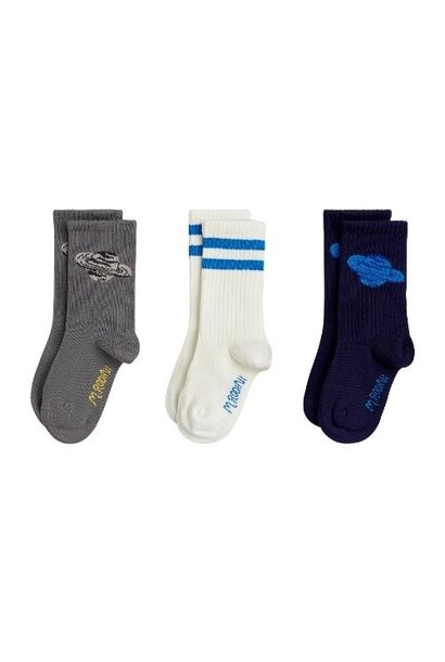 Mini Rodini planet 3-pack socks multi