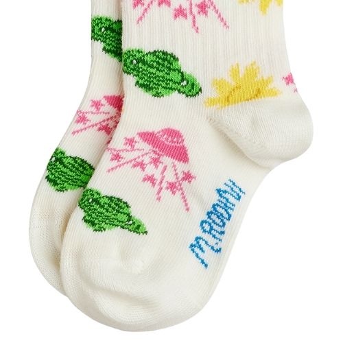 Mini Rodini space 1-pack socks off-white-3