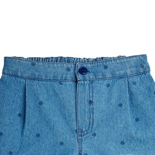 Mini Rodini lw denim dots aop shorts 2 blue-2