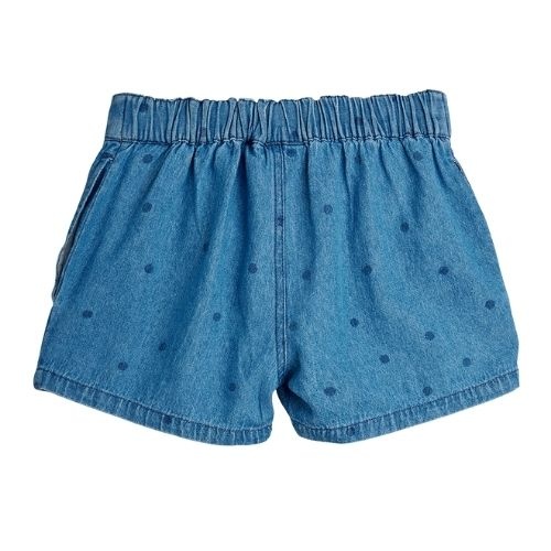 Mini Rodini lw denim dots aop shorts 2 blue-5