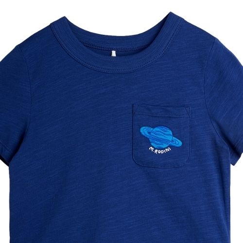 Mini Rodini planet emb ss tee blue-2