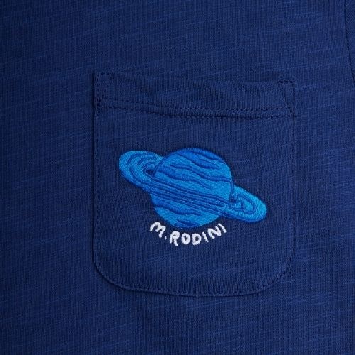 Mini Rodini planet emb ss tee blue-5