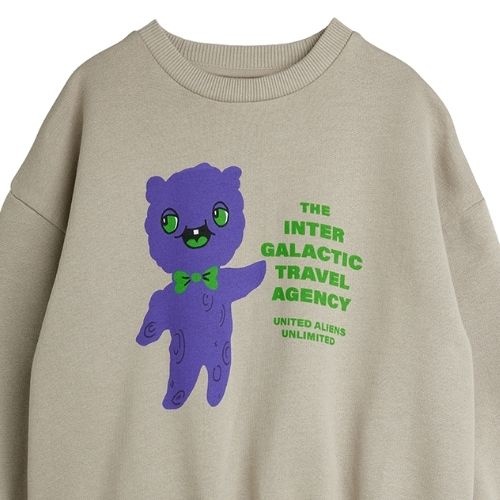 Mini Rodini alien travel agency sp sweatshirt grey-3