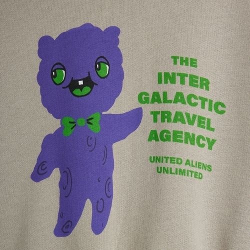 Mini Rodini alien travel agency sp sweatshirt grey-5